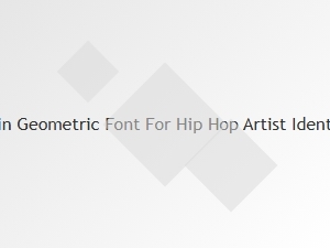Thin Geometric Font for Hip Hop Artist Identity